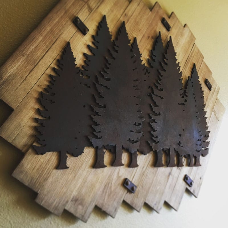 Pine Tree In Metal | Bend | Interior Design | Home Furnishing